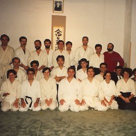 Семинар айкидо в Мадриде под руководством Ясунари Китаура (8 дан айкидо Айкикай) 1992 год