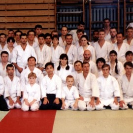 Семинар айкидо под руководством Ясунари Китаура (8 дан айкидо Айкикай) 1997 год
